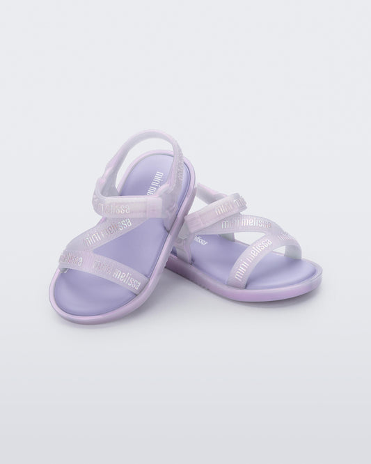 Lavender סנדלים לתינוקות ופעוטות Stripes M-Lover MELISSA