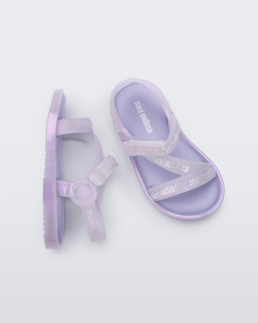 Lavender סנדלים לתינוקות ופעוטות Stripes M-Lover MELISSA