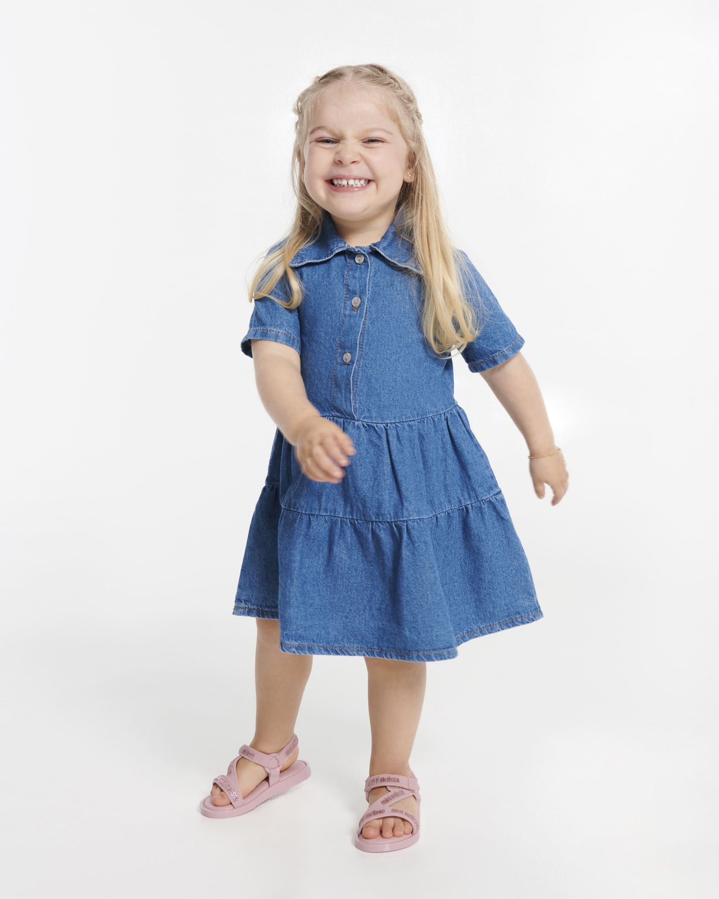 White Smoke סנדלים לתינוקות ופעוטות Stripes M-Lover MELISSA