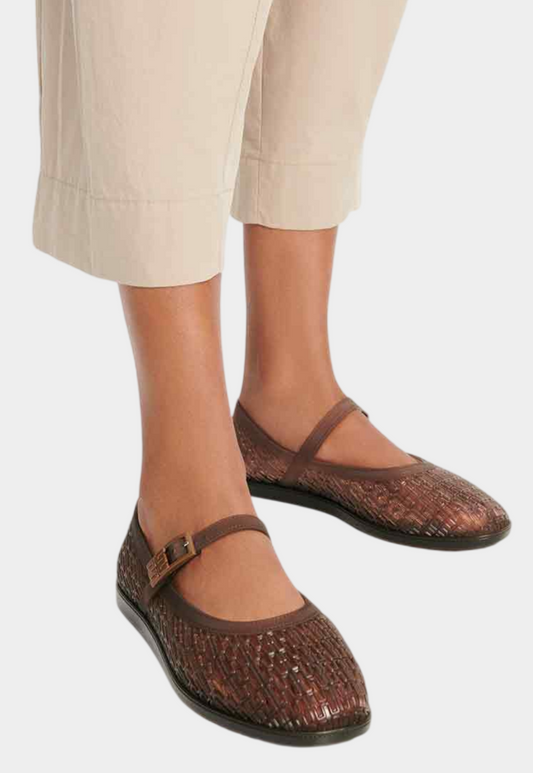 Lavender נעלי בובה רשת גומי לנשים Harper MELISSA