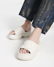 Lavender סנדלי פלטפורמה לנשים Puffer Platform MELISSA