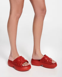 Lavender סנדלי פלטפורמה לנשים Puffer Platform MELISSA