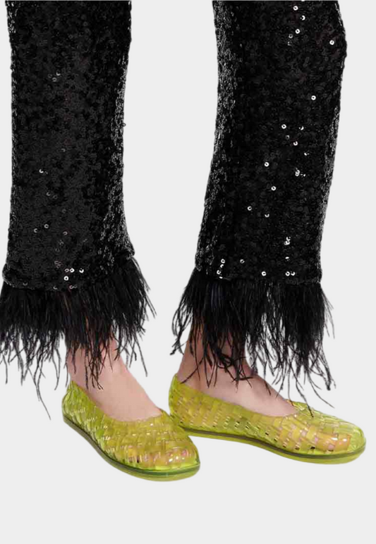 Lavender נעלי בובה רשת גומי  Possession Ballerina MELISSA