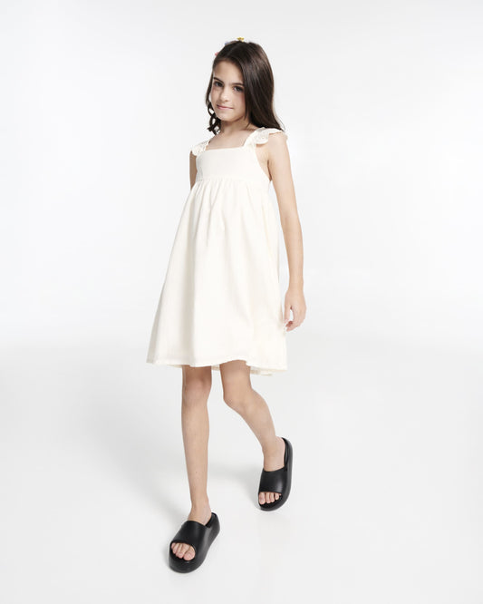 White Smoke כפכפי פלטפורמה לילדות Mini Layla MELISSA