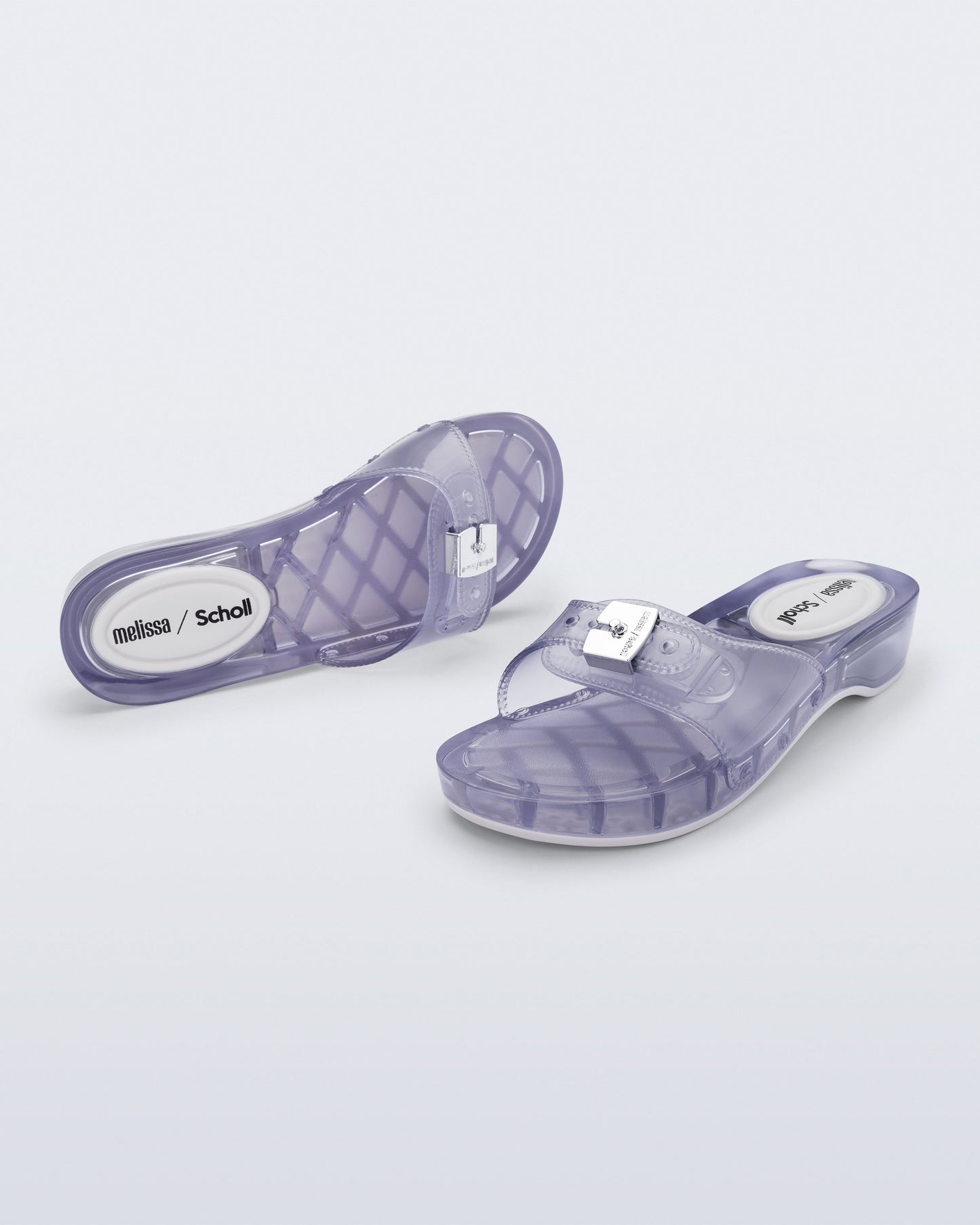 Lavender כפכפי גומי לנשים Scholl + Melissa Pescura Heel MELISSA
