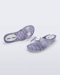 Lavender כפכפי גומי לנשים Scholl + Melissa Pescura Heel MELISSA