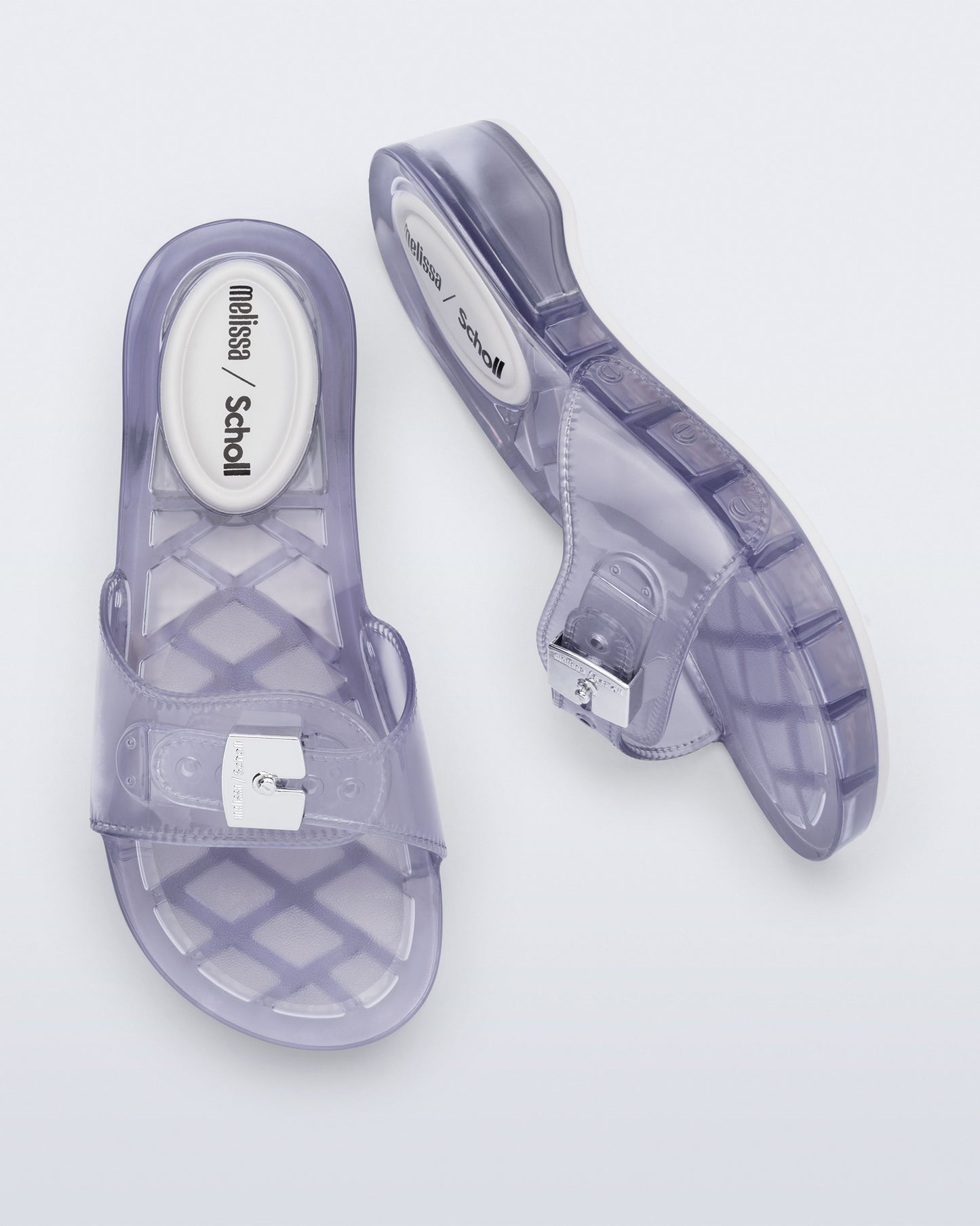 Lavender כפכפי גומי לנשים Scholl + Melissa Pescura Heel MELISSA