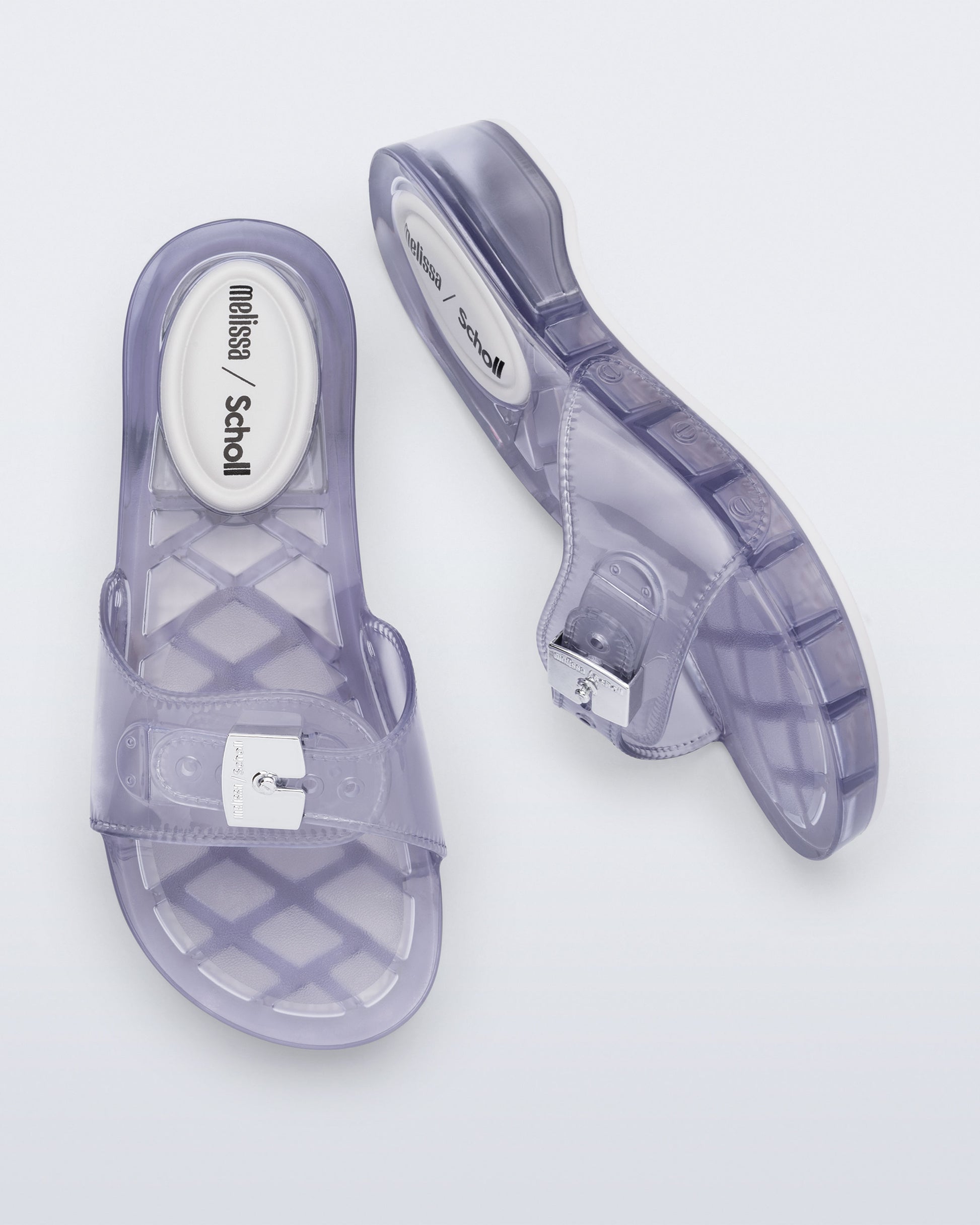 Lavender כפכפי גומי לנשים Scholl + Melissa Pescura Heel MELISSA