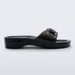 Black כפכפי גומי לנשים Scholl + Melissa Pescura Heel MELISSA