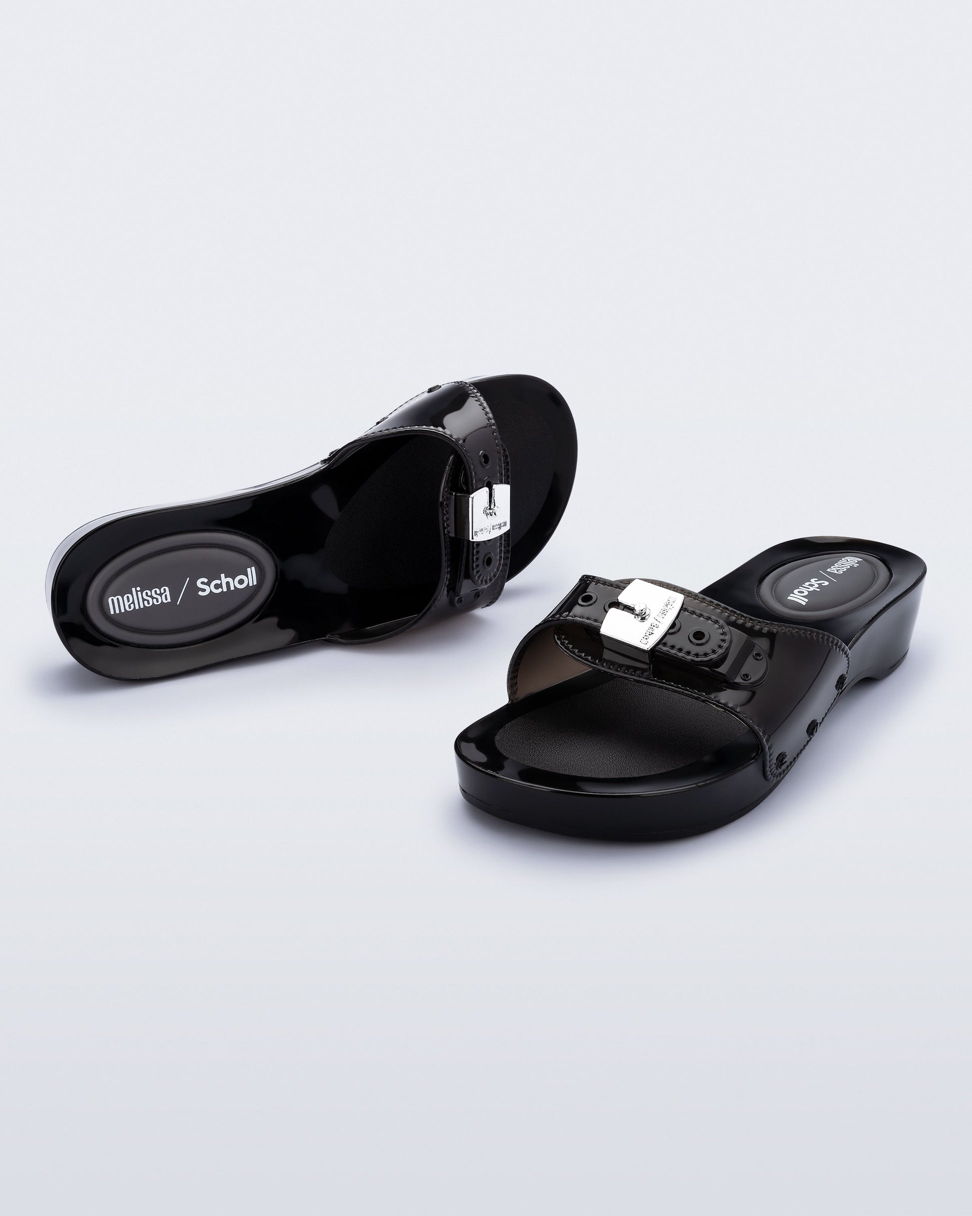Lavender כפכפי גומי לנשים Scholl + Melissa Pescura Heel MELISSA