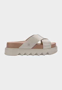 Lavender כפכפי פלטפורמה לנשים Cozy Cross MELISSA