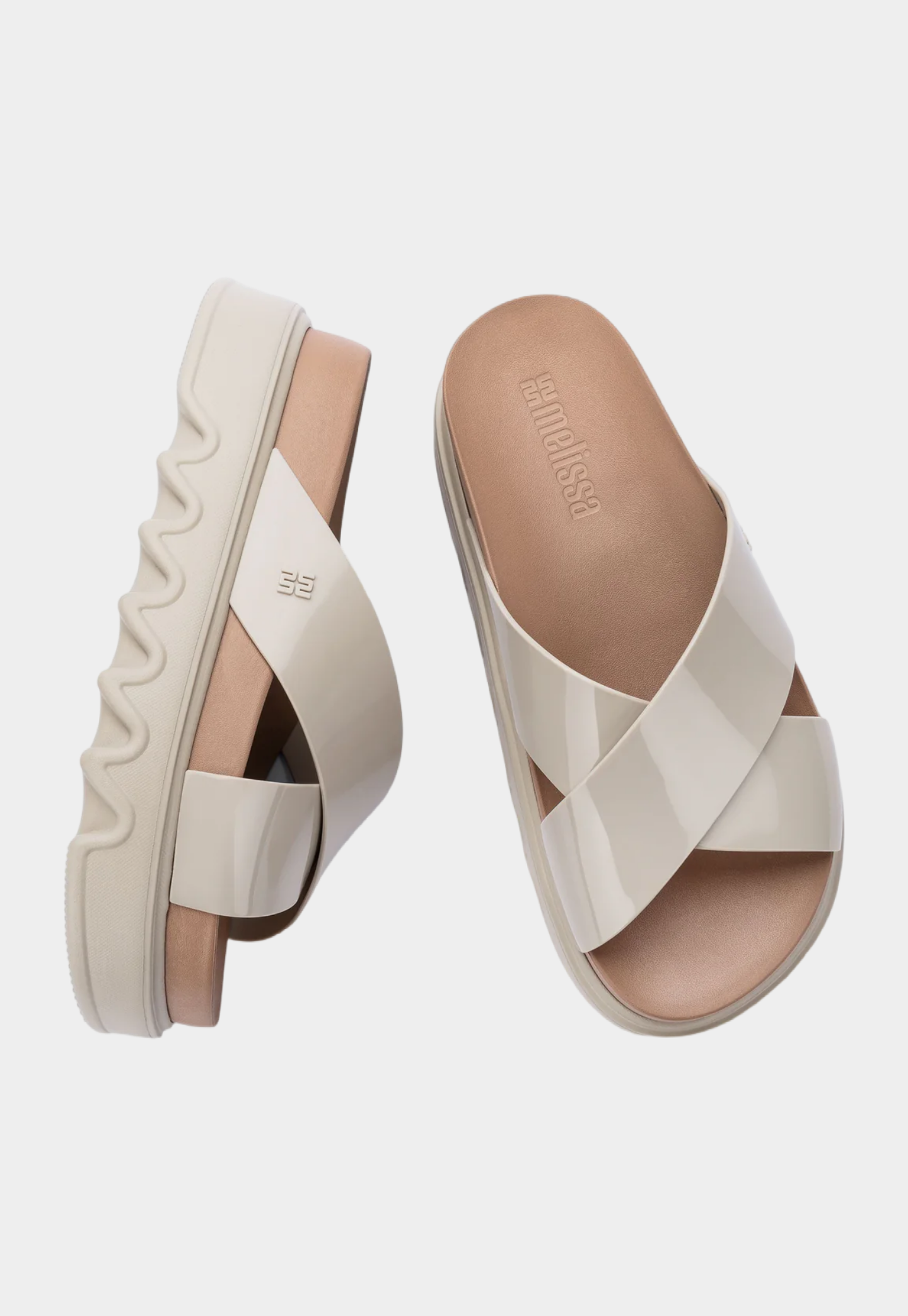 Lavender כפכפי פלטפורמה לנשים Cozy Cross MELISSA