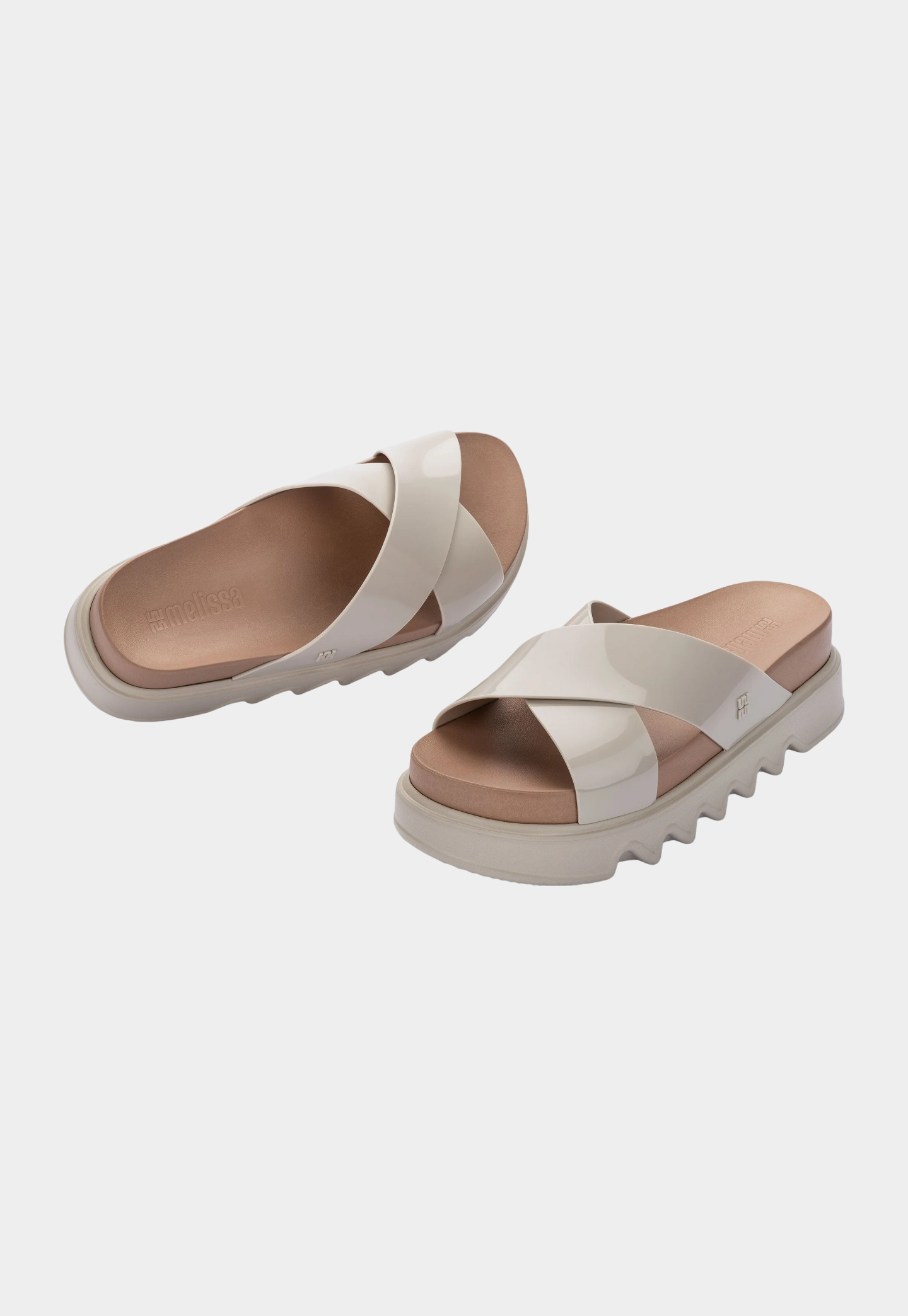 Lavender כפכפי פלטפורמה לנשים Cozy Cross MELISSA