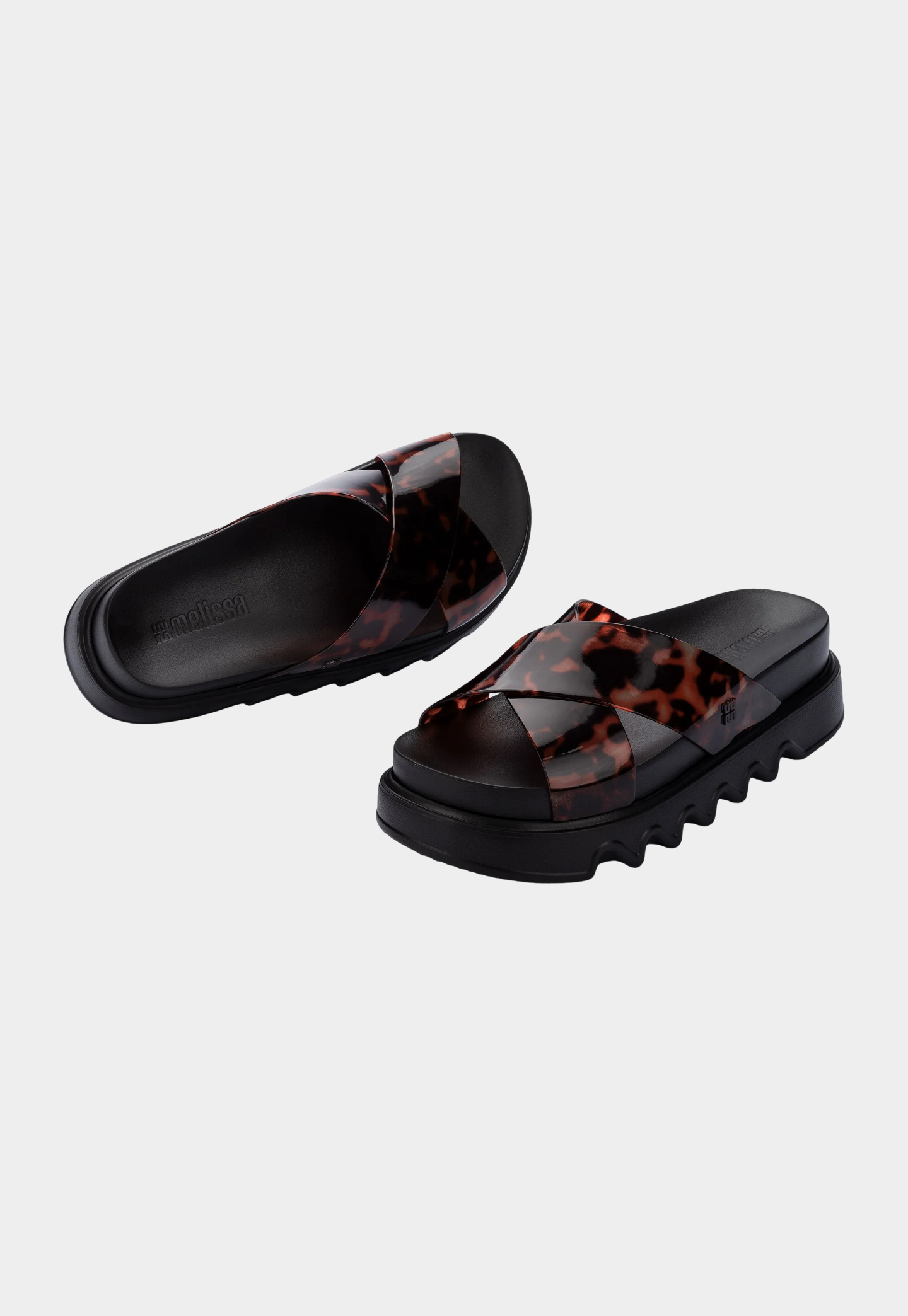 Lavender כפכפי פלטפורמה לנשים Cozy Cross MELISSA