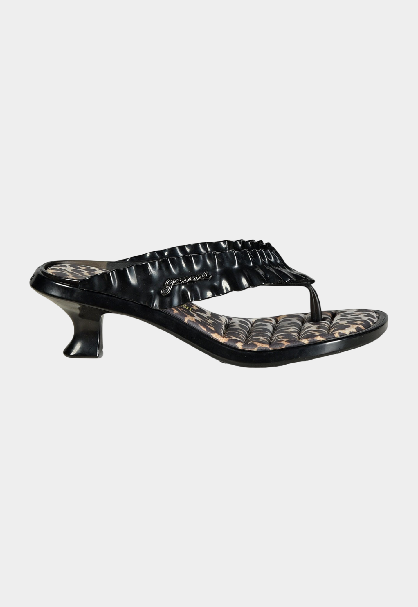 Lavender כפכפים עקב Melissa Thong X  GANNI MELISSA