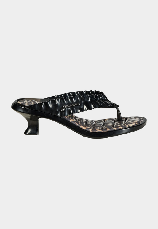 Lavender כפכפים עקב Melissa Thong X  GANNI MELISSA