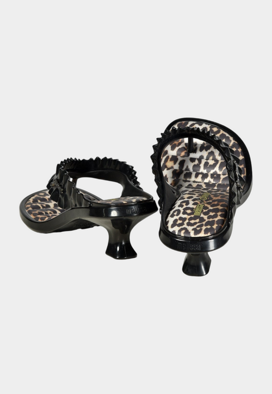 Lavender כפכפים עקב Melissa Thong X  GANNI MELISSA