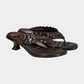 Lavender כפכפים עקב Melissa Thong X  GANNI MELISSA