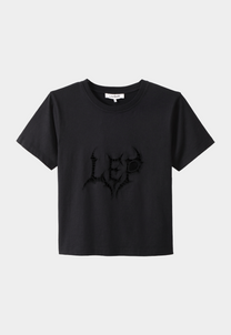 Dark Slate Gray טי שירט קצרה לגברים / נשים Baby T LAZY EYE PPL