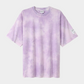 Lavender טי שירט קצרה לגברים / נשים Classic Acid Washed LAZY EYE PPL