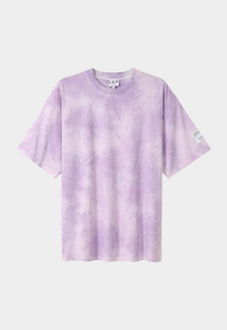 Lavender טי שירט קצרה לגברים / נשים Classic Acid Washed LAZY EYE PPL
