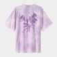 Lavender טי שירט קצרה לגברים / נשים Classic Acid Washed LAZY EYE PPL