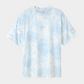 Lavender טי שירט קצרה לגברים / נשים Classic Acid Washed LAZY EYE PPL
