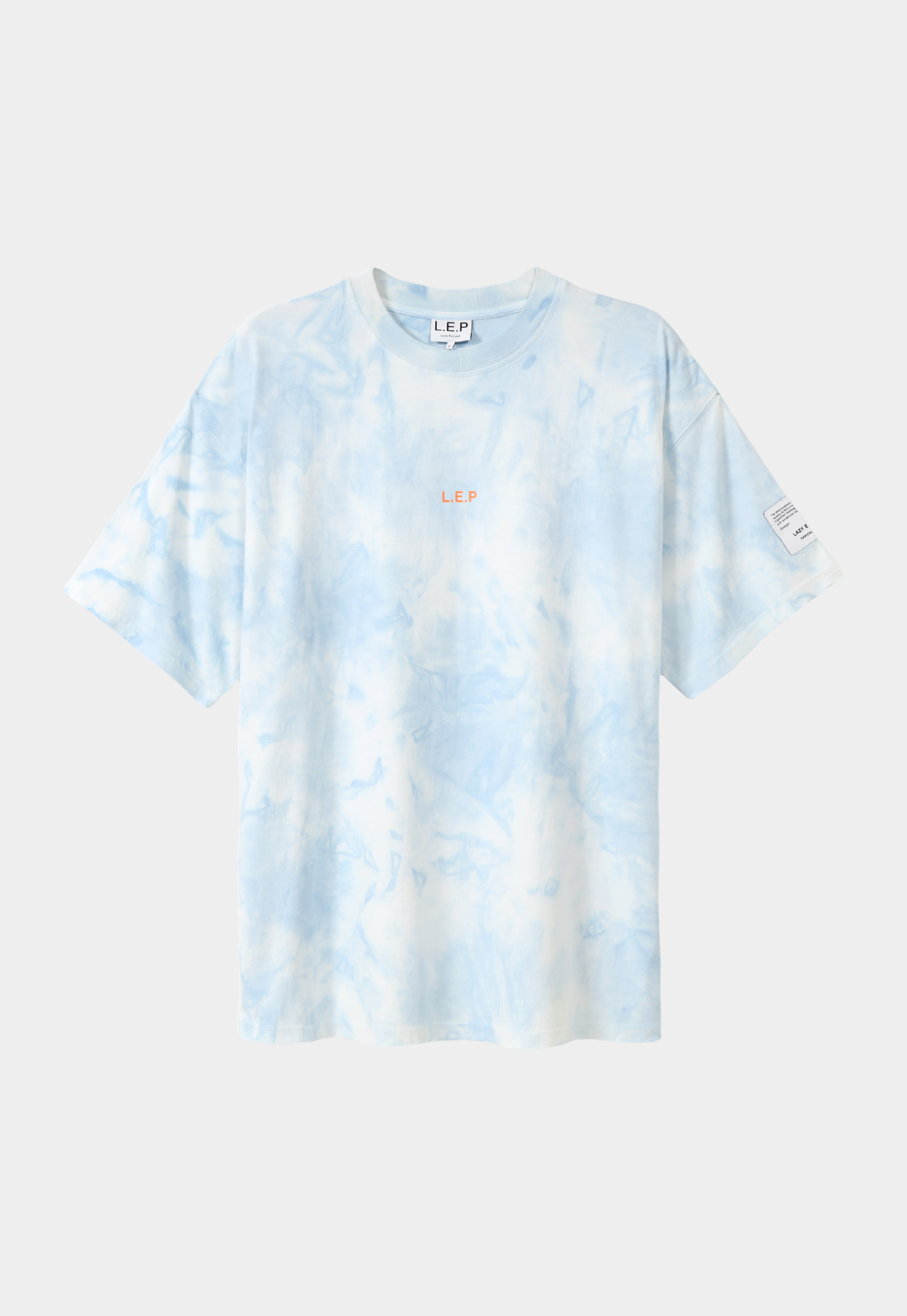 Lavender טי שירט קצרה לגברים / נשים Classic Acid Washed LAZY EYE PPL