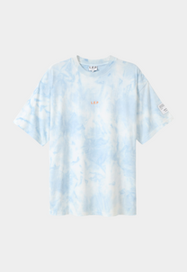 Lavender טי שירט קצרה לגברים / נשים Classic Acid Washed LAZY EYE PPL