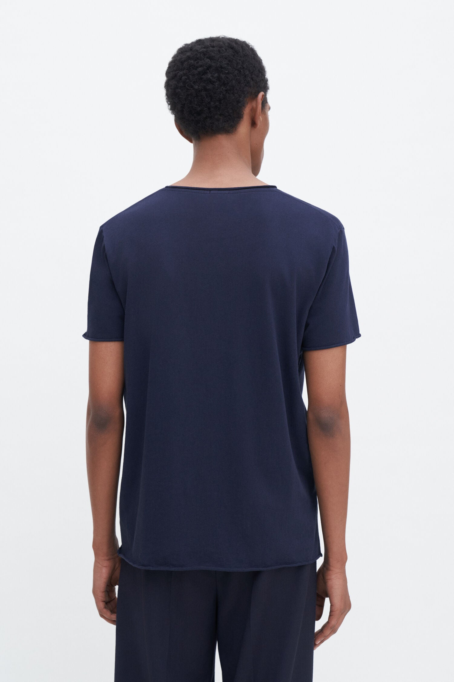 Dark Slate Gray טי שירט קצרה לגברים Roll Neck FILIPPA K