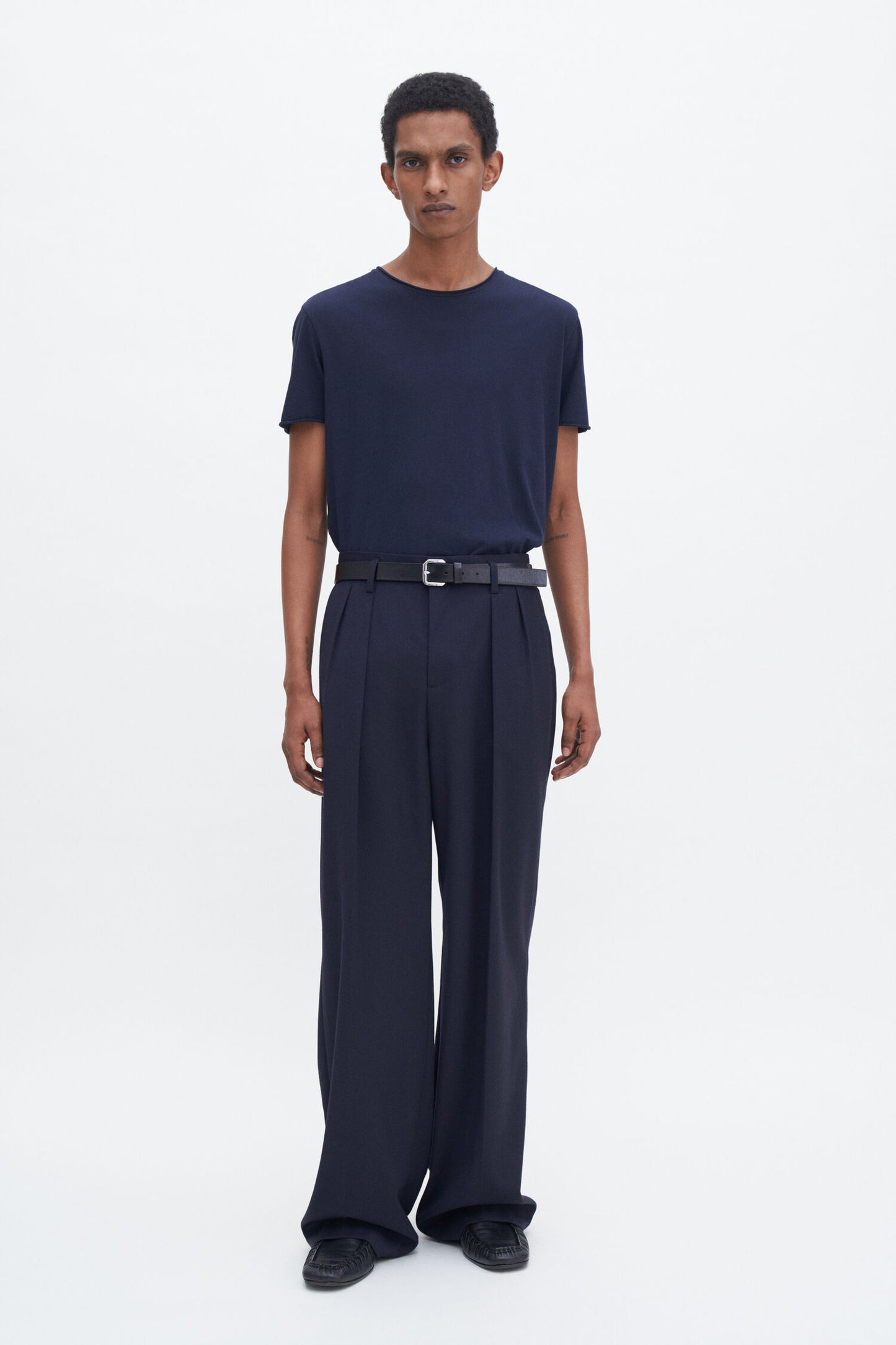 Dark Slate Gray טי שירט קצרה לגברים Roll Neck FILIPPA K