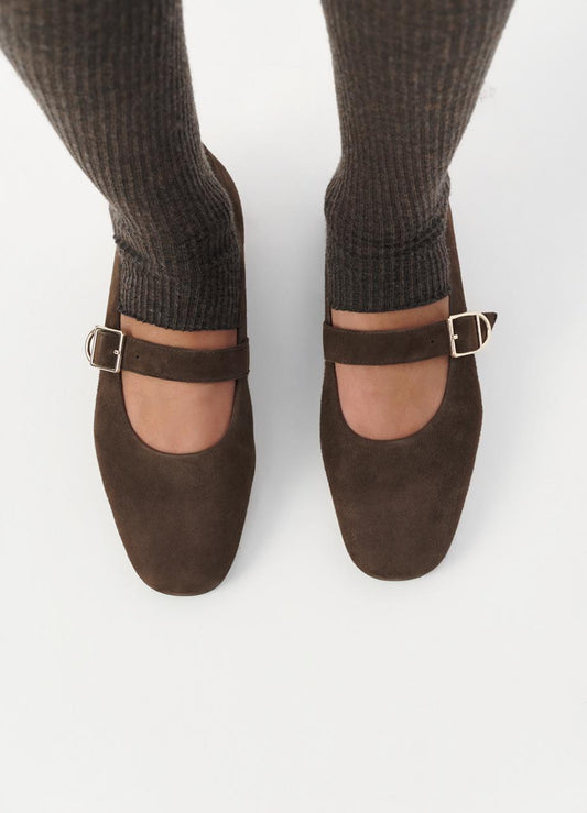 Lavender נעלי בובה זמש לנשים Vagabond Jolin VAGABOND