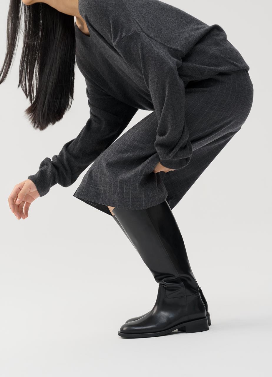 Light Gray מגפי עור לנשים Vagabond Sheila VAGABOND