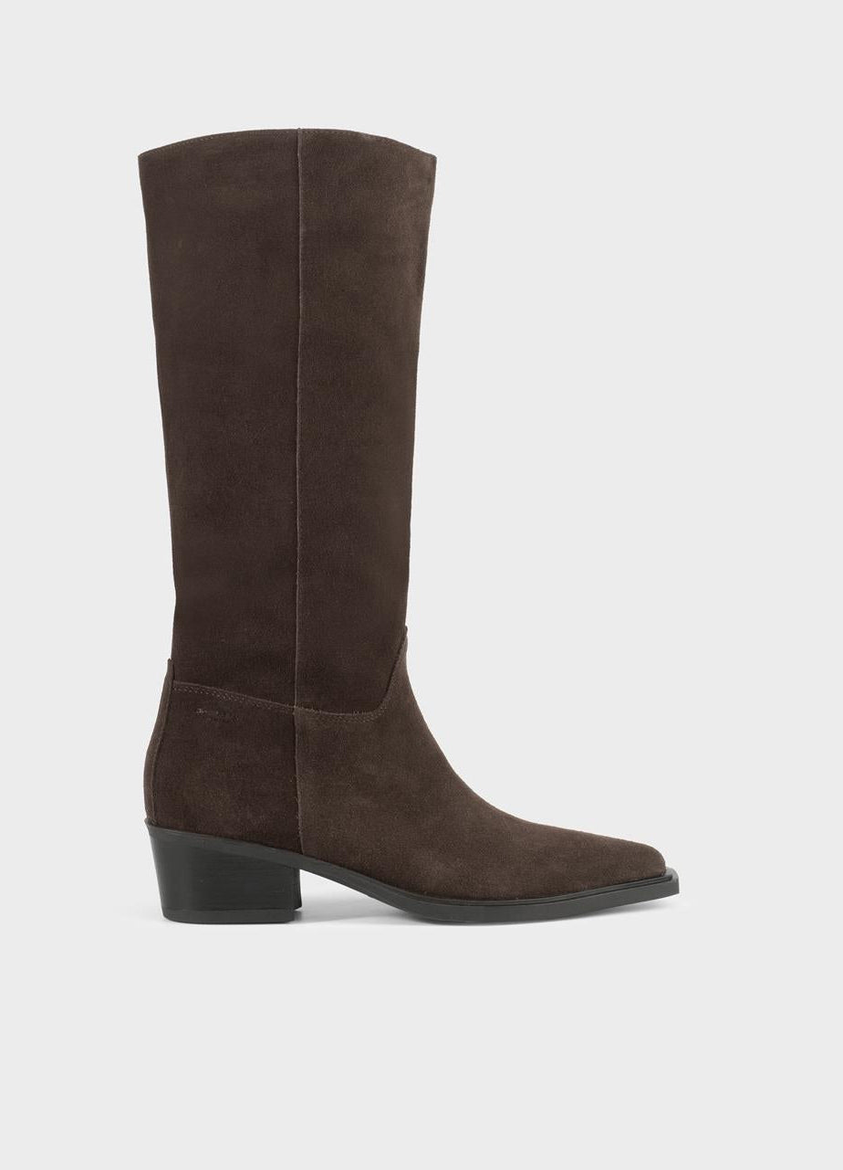 Dark Slate Gray מגפיים גבוהים מזמש לנשים Vagabond Kelsey VAGABOND