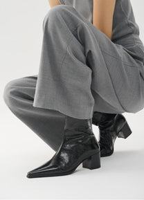 Light Gray מגפיים מבריקים לנשים Vagabond Giselle VAGABOND