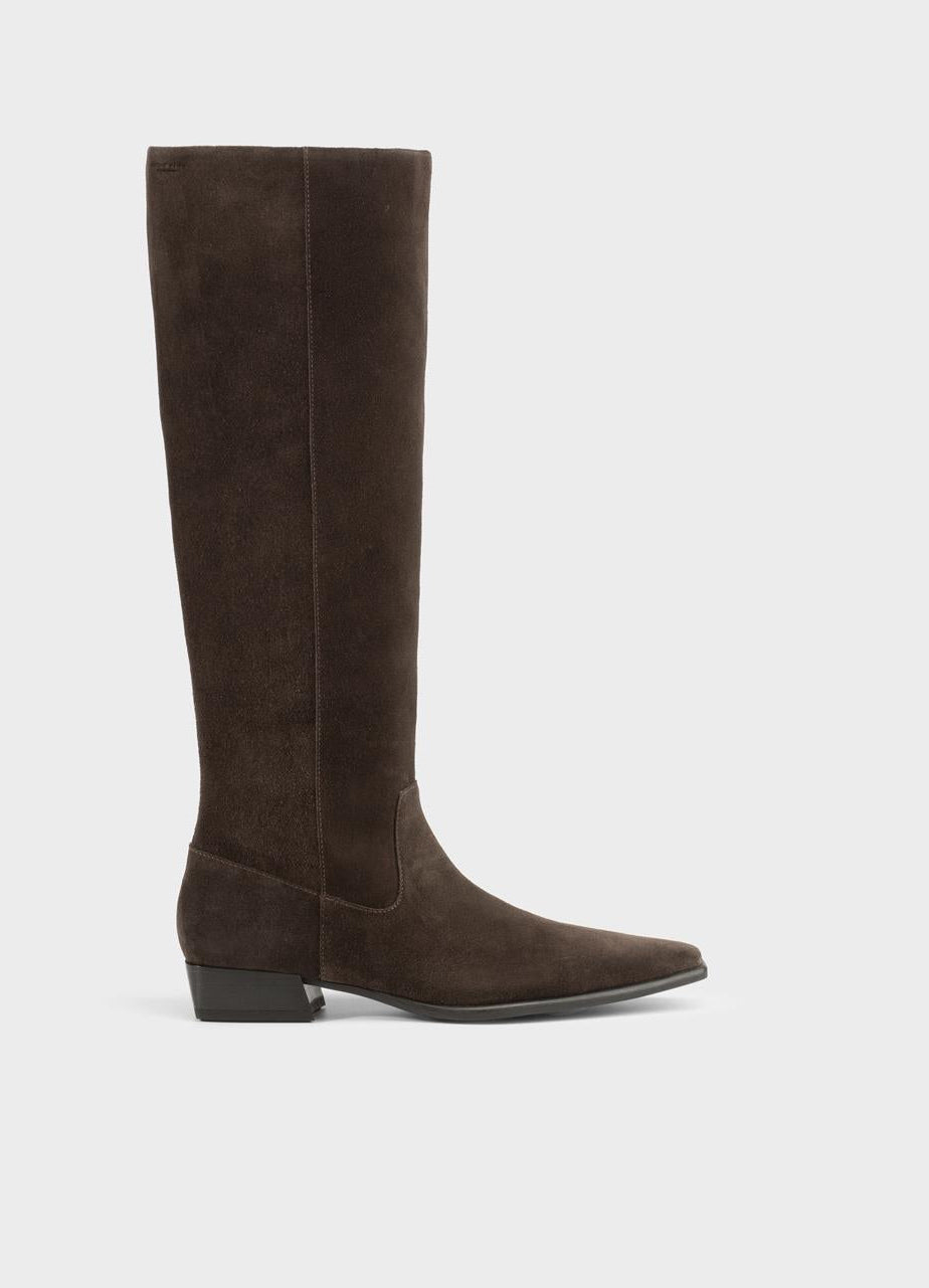 Dark Slate Gray מגפי זמש גבוהים לנשים Vagabond Nella VAGABOND