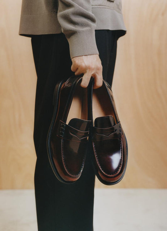 Black מוקסינים לגברים Steven VAGABOND