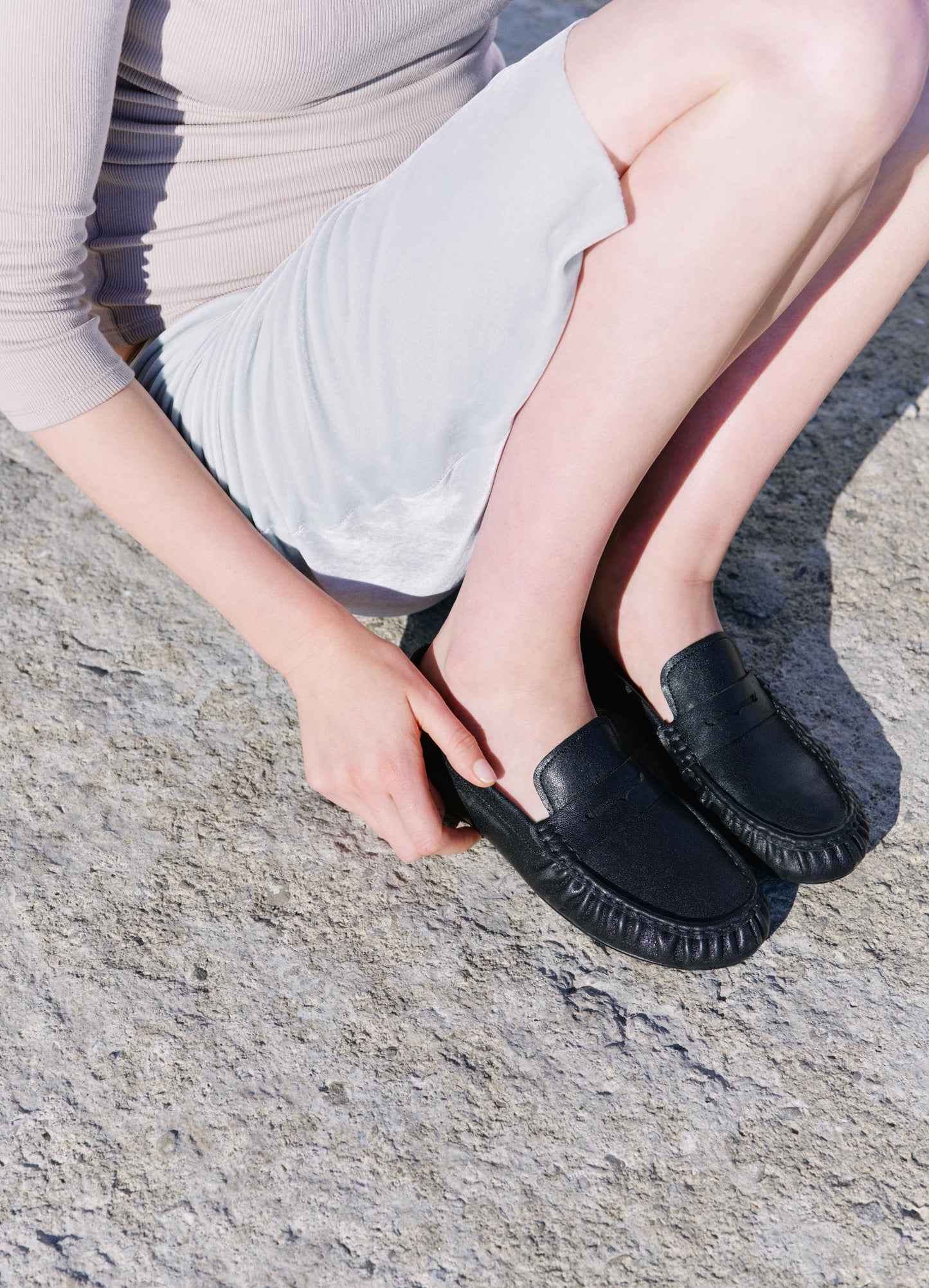 Dark Gray מוקסינים לנשים Aleya VAGABOND