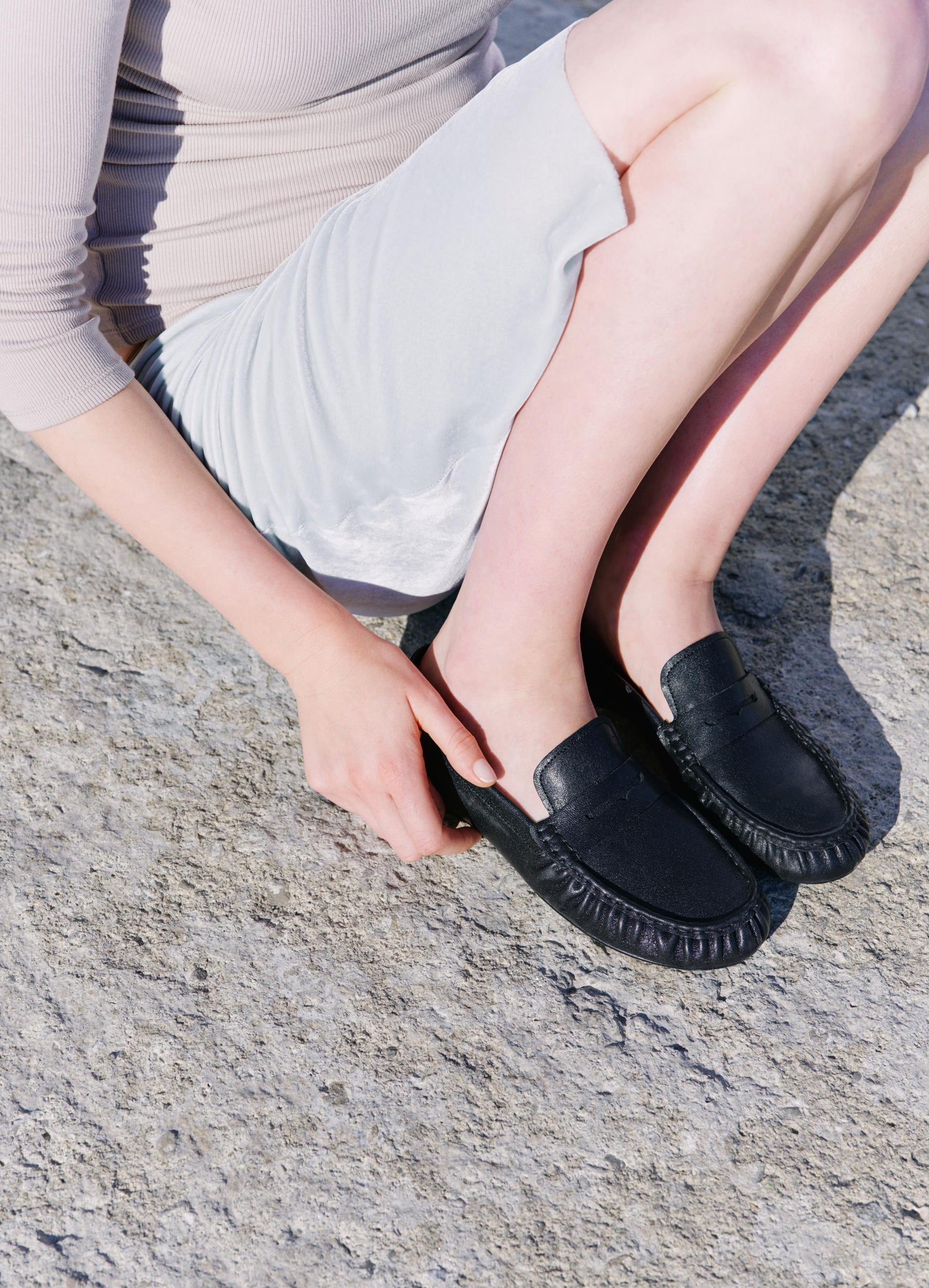 Dark Gray מוקסינים לנשים Aleya VAGABOND