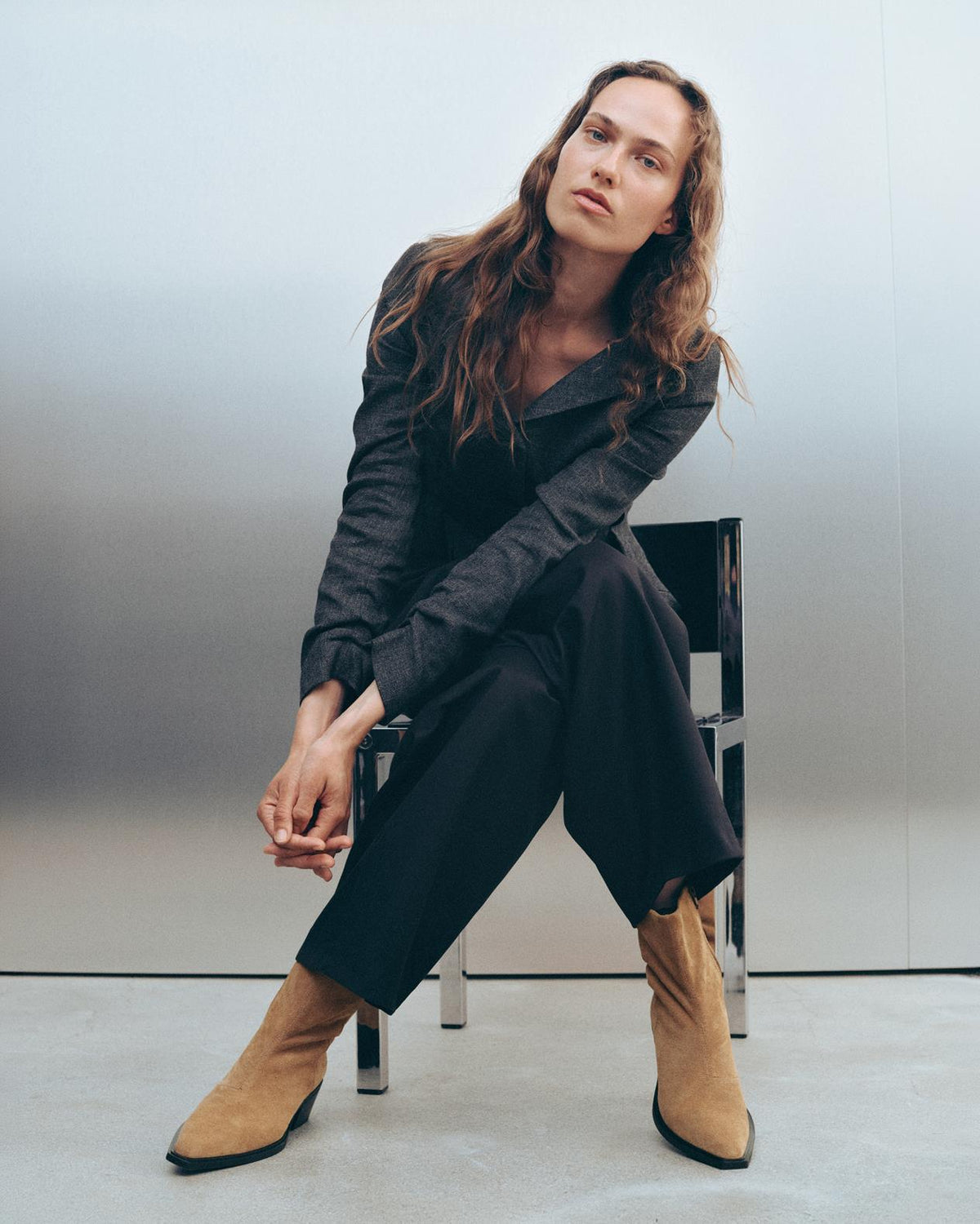 Lavender מגפוני קרסול זמש לנשים Kelsey VAGABOND SHOEMAKERS
