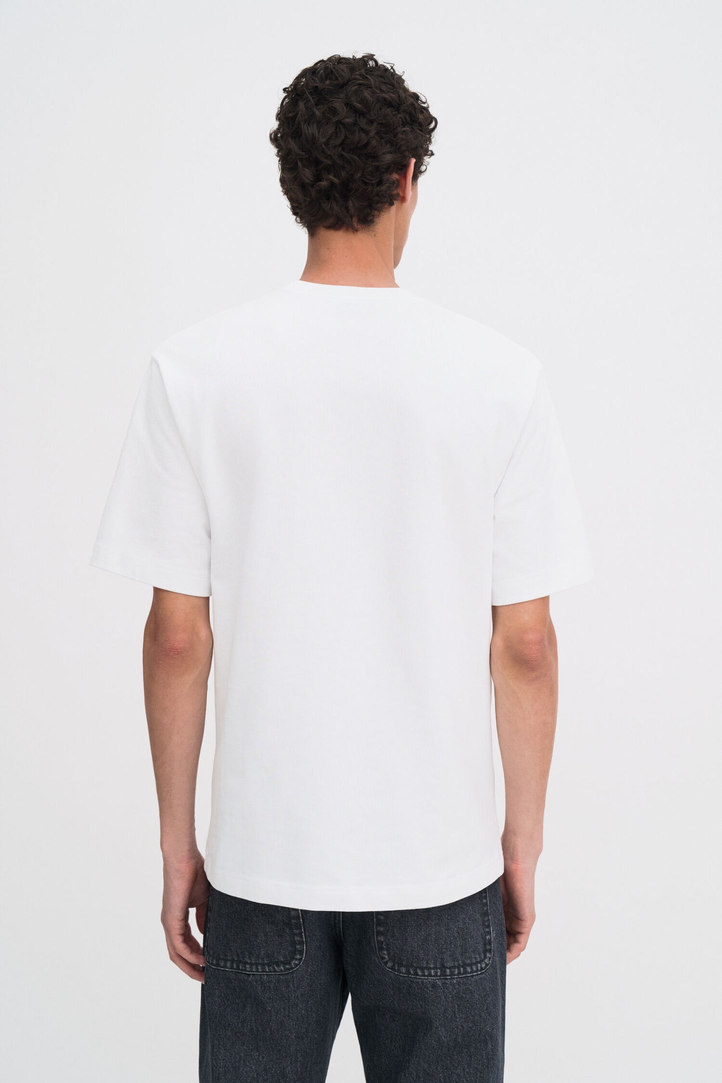 Lavender טי שירט קצרה לגברים Heavy Crewneck FILIPPA K