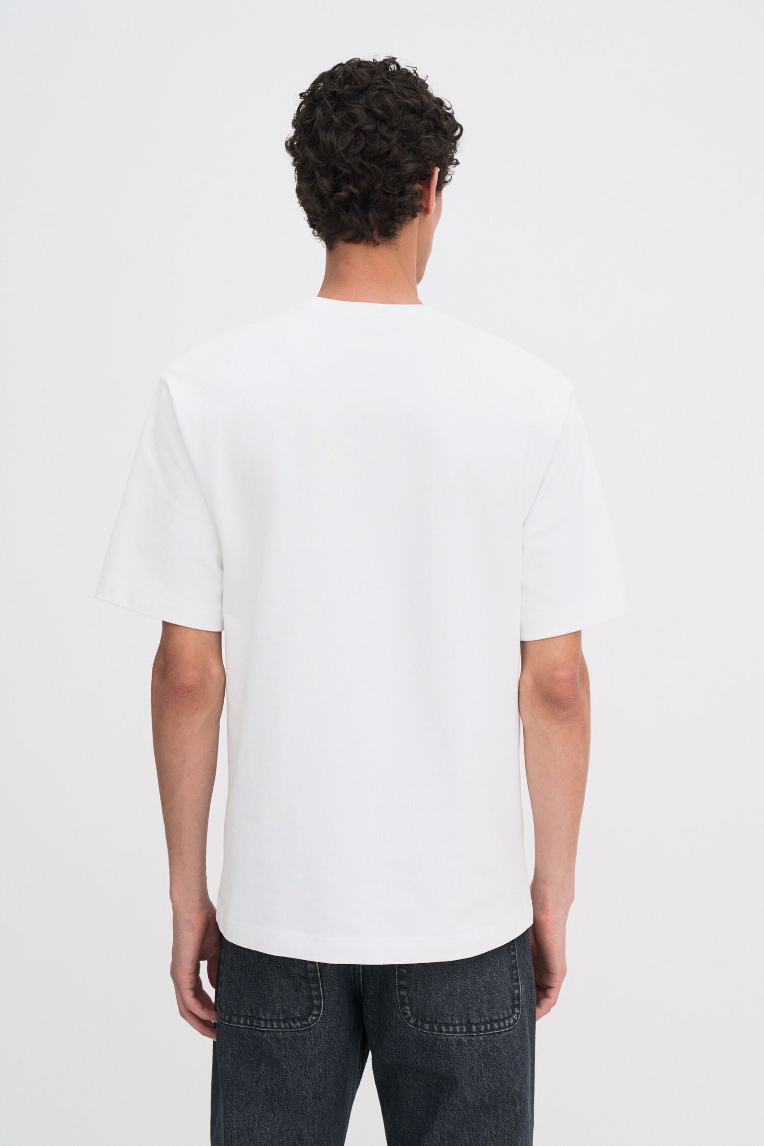 Lavender טי שירט קצרה לגברים Heavy Crewneck FILIPPA K