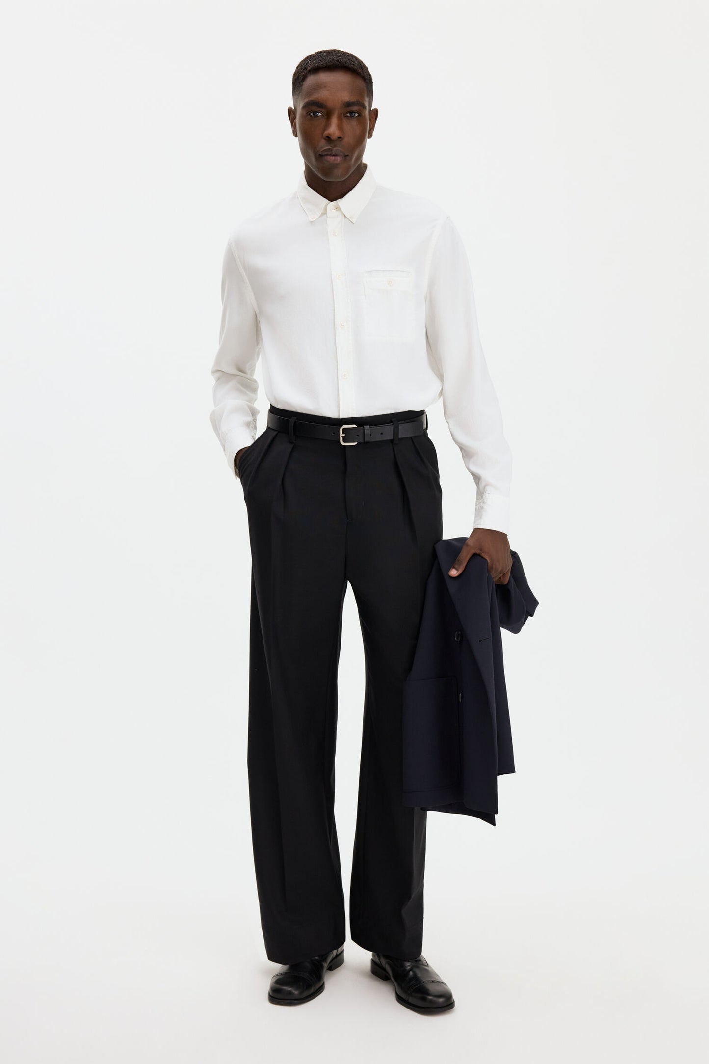 Lavender חולצה מכופתרת ארוכה לגברים Zachary FILIPPA K