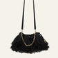 Seashell תיק צד מעור לנשים June Fringed Raffia BA&SH