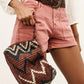 Seashell BAG S RAFFIA TRIBAL JUNE תיק צד BA&SH