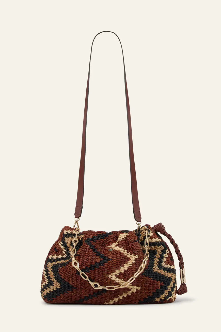 Seashell BAG S RAFFIA TRIBAL JUNE תיק צד BA&SH