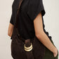 Light Gray BAG SUEDE YOUYOU HOBO תיק צד BA&SH