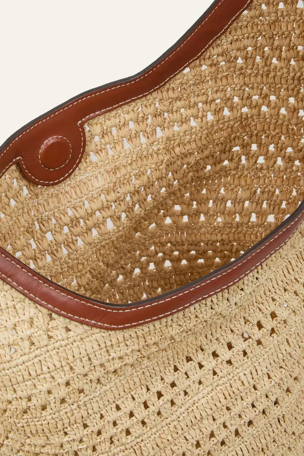 Tan BAG L RAFFIA YOUYOU תיק צד BA&SH