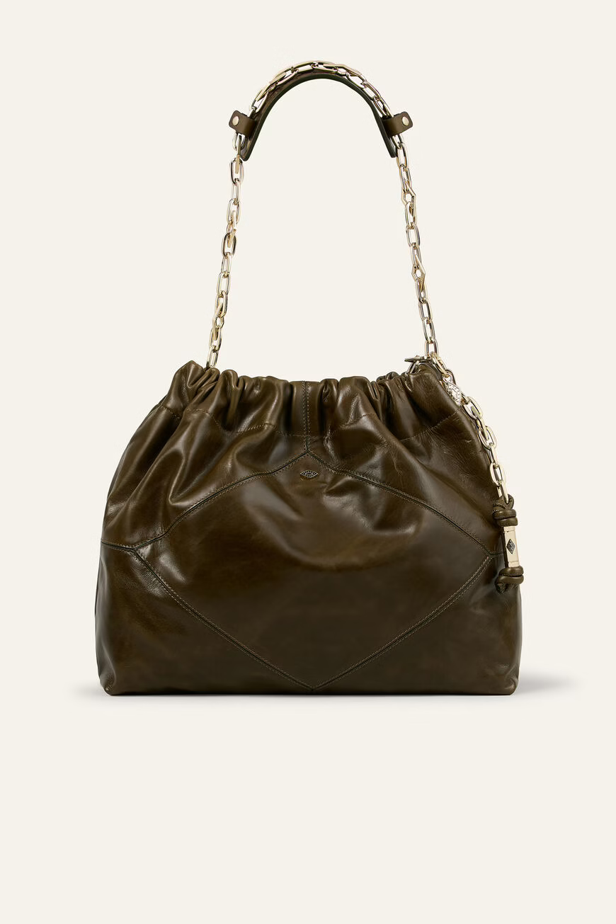 Dark Slate Gray תיק צד לנשים June BA&SH