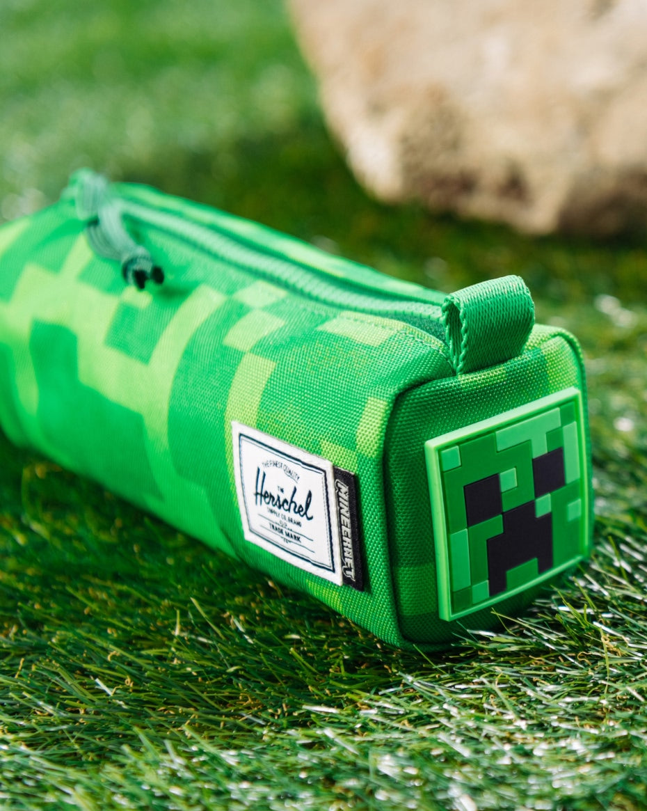 Dark Green קלמר Minecraft Settlement Pencil Case HERSCHEL